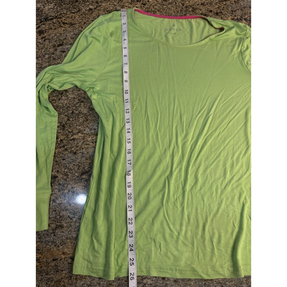 NWT Vera‎ Bradley Women's Coco Knit Layer Long Sleeve Top Green Size L - Picture 6 of 6